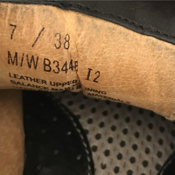 Born Shoes Womens Size 7 Black Leather Lace Up Casual Comfort Oxford EU 38 B3448 - Picture 8 of 9